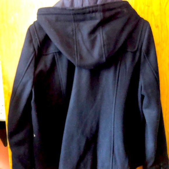 NWT Wool Levi’s Toggle Button Peacoat Navy Blue Jacket Sz L - Picture 5 of 6